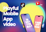 create a playful mobile app promo video, explainer video, or saas product demo